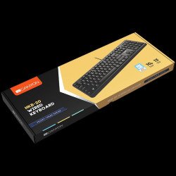 Клавиатура CANYON wired keyboard with Silent switches ,105 keys,black, 1.5 Meters cable length,Size 442*142*17.5mm,460g,BG layout