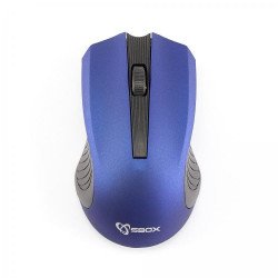 Мишка SBOX WM-373BL :: Безжична оптична мишка, 800 DPI, Синя