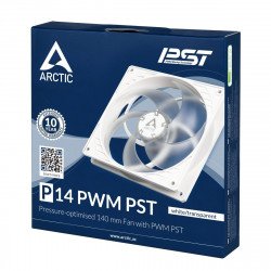 Охладител / Вентилатор ARCTIC вентилатор Fan 140mm P14 PWM PST (White/Transparent) - 200-1700rpm