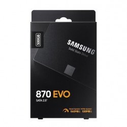 SSD Твърд диск SAMSUNG 870 EVO 500GB Int. 2.5 SATA, V-NAND 3bit MLC, Read up to 560MB/s, Write up to 530MB/s, MKX Controller, Cache Memory 512MB DDR4