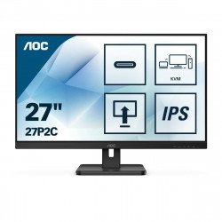 Монитор AOC 27P2C 27 inch WLED, IPS panel, 250cd/m2, 1920x1080, 75Hz, FHD, Displayport, USB-C,Docking,KVM Switch, 4xUSB 3.2, speakers, Height Adjust, Swivel, Pivot, sRGB