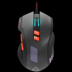 Мишка CANYON Wired Gaming Mouse with 8 programmable buttons, sunplus optical 6651 sensor, 4 levels of DPI default and can be up to 6400, 10 million times key life, 1.65m Braided USB cable