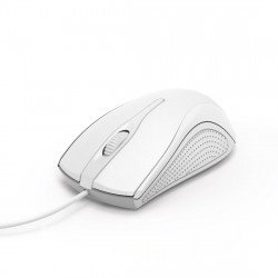 Мишка HAMA MC-200, кабел 1.5 м, USB, 1200 dpi, 3 бутона, Бял