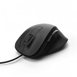 Мишка HAMA MC-300, безшумна, кабел 1.8 м, USB, 1200 dpi, 3 бутона, Черен