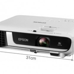 Мултимедийни проектори EPSON Epson EB-W51, WXGA (1280 x 800, 16:10), 4000 ANSI lumens, 16000:1, WLAN (optional), HDMI, USB 3:1 function, VGA, Speakers, Lamp warr: 12 months or 1.000 h, White