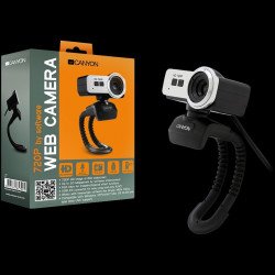 WEB Камера CANYON CANYON 720P HD webcam with USB2.0. connector, 360  rotary view scope, 1.0Mega pixels, Resolution 1280*720, viewing angle 60 , cable length 2.0m, Black, 62.2x46.5x57.8mm, 0.074kg