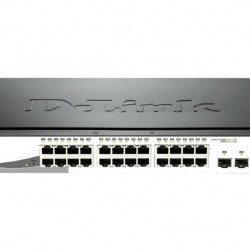 Мрежово оборудване DLINK D-Link 24-port 10/100/1000 Gigabit Smart Switch + 4 SFP