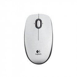 Мишка LOGITECH Жична оптична мишка LOGITECH B100, Бял, USB
