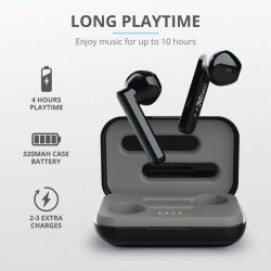 Слушалки TRUST TRUST Primo Touch Bluetooth Earphones Black