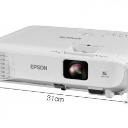 Мултимедийни проектори EPSON Epson EB-W06, WXGA (1280 x 800, 16:10), 3700 ANSI lumens, 16 000:1, HDMI, USB, WLAN (optional), Speakers, 24 months, Lamp: 12 months or 1000 h, White