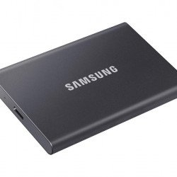 Външни твърди дискове SAMSUNG Portable SSD T7 2TB, USB 3.2, Read 1050 MB/s Write 1000 MB/s, Titan Gray