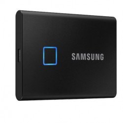 Външни твърди дискове SAMSUNG Portable SSD T7 Touch 2TB, USB 3.2, Fingerprint, Read 1050 MB/s Write 1000 MB/s, Black