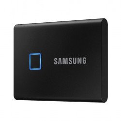 Външни твърди дискове SAMSUNG Portable SSD T7 Touch 2TB, USB 3.2, Fingerprint, Read 1050 MB/s Write 1000 MB/s, Black