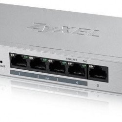 Мрежово оборудване ZYXEL Суич 5-портов ZyXEL GS-1200-5HPV2, Web Managed, Gigabit, PoE