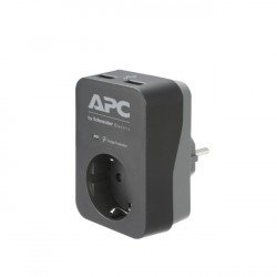 UPS и токови защити APC APC Essential SurgeArrest 1 Outlet 2 USB Ports Black 230V Germany