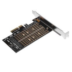 USB кабел MAKKI Адаптер M2 SSD NVMe+SATA (M-key+B-key) to PCI Express 3.0 4x adapter - MAKKI-M2-PCIE-2X