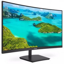 Монитор PHILIPS 241E1SC, 23.6 Curved 1500R VA WLED, 1920x1080@75Hz, 4ms GTG, 250cd/m2, 3000:1, Mega Infinity DCR, FreeSync, FlickerFree, Low Blue Mode, Tilt, D-SUB, HDMI