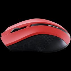 Мишка CANYON MW-5 2.4GHz wireless Optical Mouse with 4 buttons, DPI 800/1200/1600, Red, 122*69*40mm, 0.067kg
