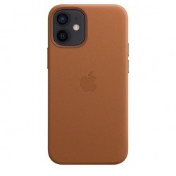 Аксесоари за моб. телефони APPLE Apple iPhone 12 mini Leather Case with MagSafe - Saddle Brown