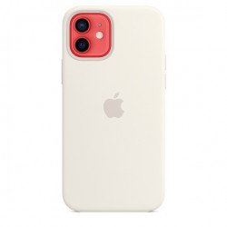 Аксесоари за моб. телефони APPLE Apple iPhone 12/12 Pro Silicone Case with MagSafe - White