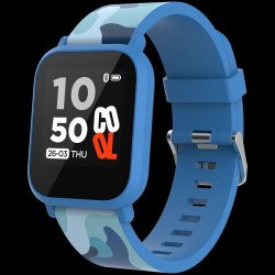 Смарт часовник CANYON Teenager smart watch, 1.3 inches IPS full touch screen, blue plastic body, IP68 waterproof, BT5.0, multi-sport mode, built-in kids game, compatibility with iOS and android, 155mAh battery, Host: D42x W36x T9.9mm, Strap: 240x22mm, 33g