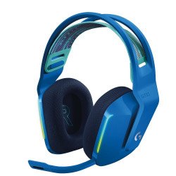 Слушалки LOGITECH Геймърски слушалки Logitech G733 Blue Lightspeed Wireless RGB, Микрофон, Сини