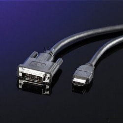 Кабел / Преходник ROLINE 11.99.5522 :: DVI / HDMI кабел, 2.0 м