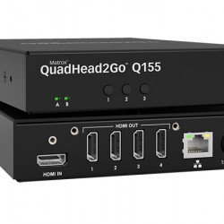 Видео карта MATROX Външен мулти-дисплей адаптер Matrox QuadHead2GO Q155 Multi-Monitor Q2G-H4K за едновременна работа на 4 мониторa с HDMI вход