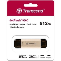 USB Преносима памет TRANSCEND Transcend 512GB, USB3.2, Pen Drive, TLC, High Speed, Type-C