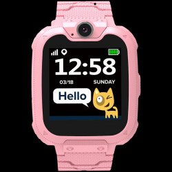 Смарт часовник CANYON Kids smartwatch, 1.54 inch colorful screen, Camera 0.3MP, Mirco SIM card, 32+32MB, GSM(850/900/1800/1900MHz), 7 games inside, 380mAh battery, compatibility with iOS and android, red, host: 54*42.6*13.6mm, strap: 230*20mm, 45g