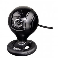 WEB Камера HAMA Уеб камера HAMA Spy Protect, HD, микрофон, Черна