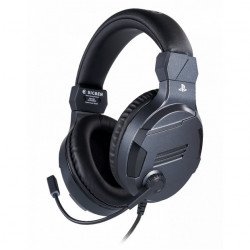 Слушалки NACON Геймърски слушалки  Bigben PS4 Official Headset V3 Titanium, Микрофон, Сив