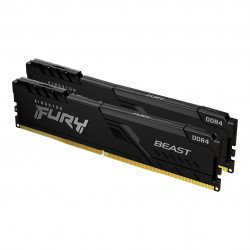 RAM памет за настолен компютър KINGSTON FURY Beast Black 16GB(2x8GB) DDR4 PC4-21300 2666MHz CL16 KF426C16BBK2/16