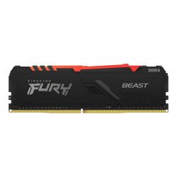 RAM памет за настолен компютър KINGSTON FURY Beast Black RGB 8GB DDR4 PC4-25600 3200MHz CL16 KF432C16BBA/8