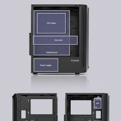 Кутии и Захранвания ZALMAN Zalman кутия за компютър Case ATX - N4 - RGB, Tempered Glass