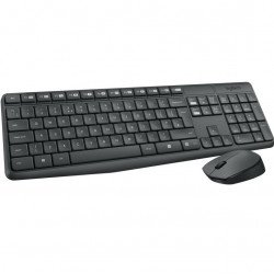 Клавиатура LOGITECH Logitech MK235 Wireless Keyboard and Mouse Combo - Grey - US INTL