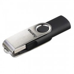 USB Преносима памет HAMA USB памет HAMA Rotate, 128GB, USB 2.0,10 MB/s, Черен