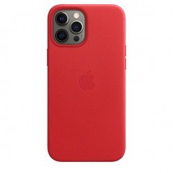 Аксесоари за моб. телефони APPLE Apple iPhone 12 Pro Max Leather Case with MagSafe - (PRODUCT)RED