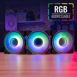 Охладител / Вентилатор AEROCOOL комплект вентилатори Fan Pack 3-in-1 3x120mm - Mirage 12 Pro - Addressable RGB with Hub, Remote - ACF3-MR10227.11