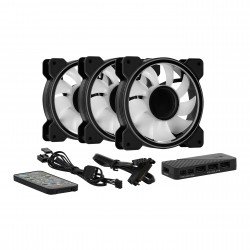 Охладител / Вентилатор AEROCOOL комплект вентилатори Fan Pack 3-in-1 3x120mm - Mirage 12 Pro - Addressable RGB with Hub, Remote - ACF3-MR10227.11