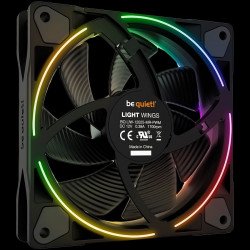 Охладител / Вентилатор BE QUIET! LIGHT WINGS 120mm PWM, 4-pin, Fan speed: 1700RPM, ARGB, 20.6 db(A)