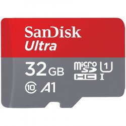 Флаш памет SANDISK Ultra microSDHC_32GB + SD Adapter_120MB/s  A1 Class 10 UHS-I