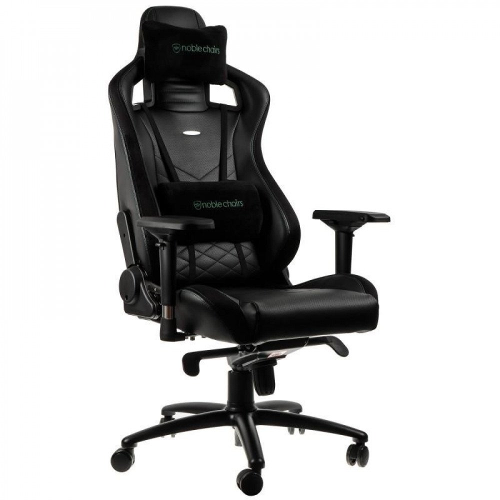 Геймърски стол noblechairs EPIC, Black/Green