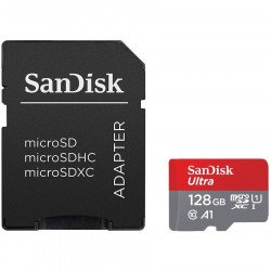 Флаш памет SANDISK Ultra Light 128GB microSDHC + SD Adapter 100MB/s Class 10