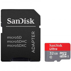 Флаш памет SANDISK 32GB microSDHC Card with Adapter