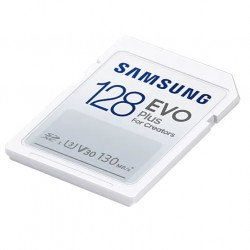 Флаш памет SAMSUNG 128GB SD Card EVO Plus with Adapter, Class10, Transfer Speed up to 130MB/s