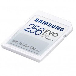 Флаш памет SAMSUNG 256GB SD Card EVO Plus with Adapter, Class10, Transfer Speed up to 130MB/s