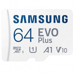 Флаш памет SAMSUNG 64GB micro SD Card EVO Plus with Adapter, Class10, Transfer Speed up to 130MB/s