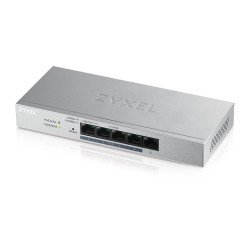 Мрежово оборудване ZYXEL GS1200-5HPv2, 5 Port Gigabit PoE+ webmanaged Switch, 4x PoE, 60 Watt