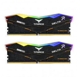 RAM памет за настолен компютър TEAM GROUP T-Force Delta RGB TUF Black DDR5 32GB(2x16GB) 5200MHz CL40 FF5D532G5200HC40CDC01